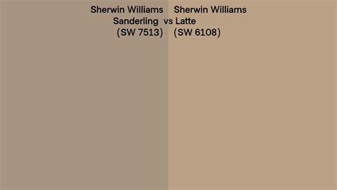 Sherwin Williams Sanderling Vs Latte Side By Side Comparison