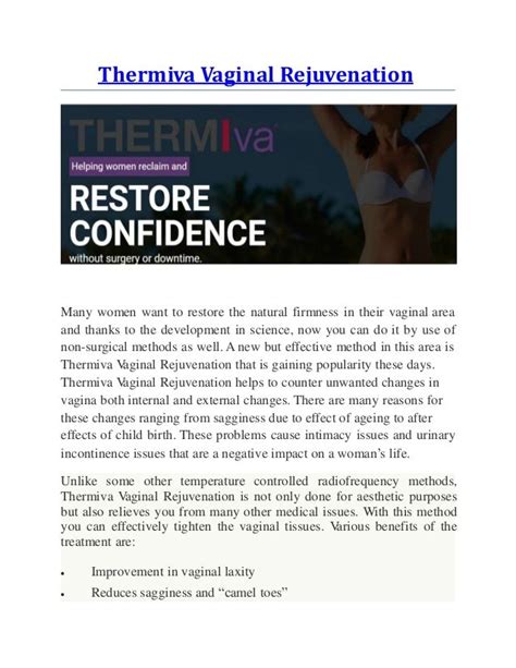 Thermiva Vaginal Rejuvenation