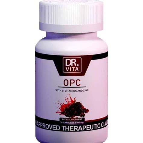 Dr Vita OPC WITH B VITAMIN AND ZINC 30 CAPSULES X 500 MG Lazada PH