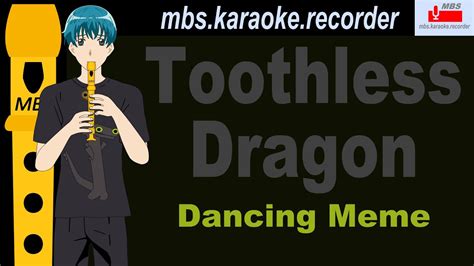 Toothless Dragon Dancing Meme Flute Recorder Tutorial How To Play Youtube