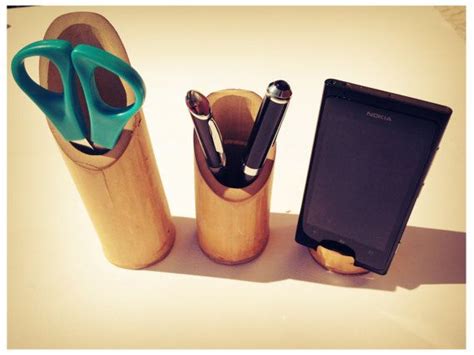 Bamboo Pen Holder Di Ferruccillightsystem Su Etsy €1000 Etsy