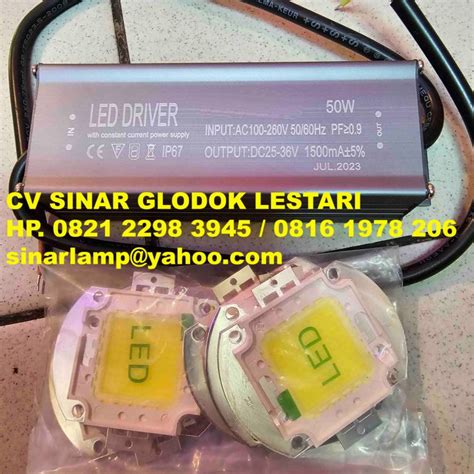 Mata Lampu Chip Led Watt Led Driver W Trafo Led