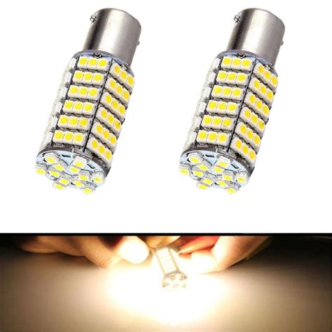 2PCS 1156 BA15S 120 SMD White LED Bulb Lamp P21w R5W Led Car Bulbs