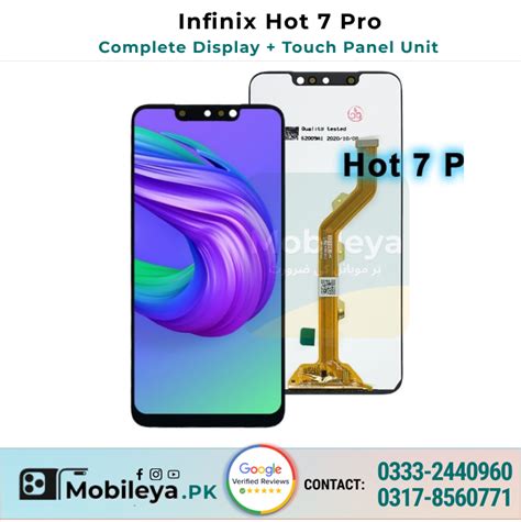 Infinix Hot Pro Lcd Display Panel With Fitting Mobileya