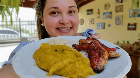 Verdadeiro Mukbang Brasil Comendo Frango Assado Pur De Ab Bora