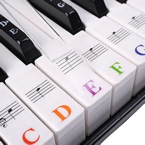 Colorful Bigger Letter Piano Keyboard Stickers For Keys