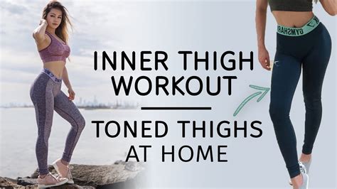 Inner Thigh Workout 10 Mins Toned Thighs Workout At Home Leg Routine Youtube