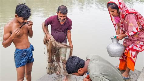 Incredible Net Fishing Big TILAPIA Fish Catching By Net Net