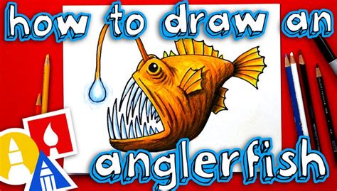 How To Draw An Anglerfish | Art For Kids Hub