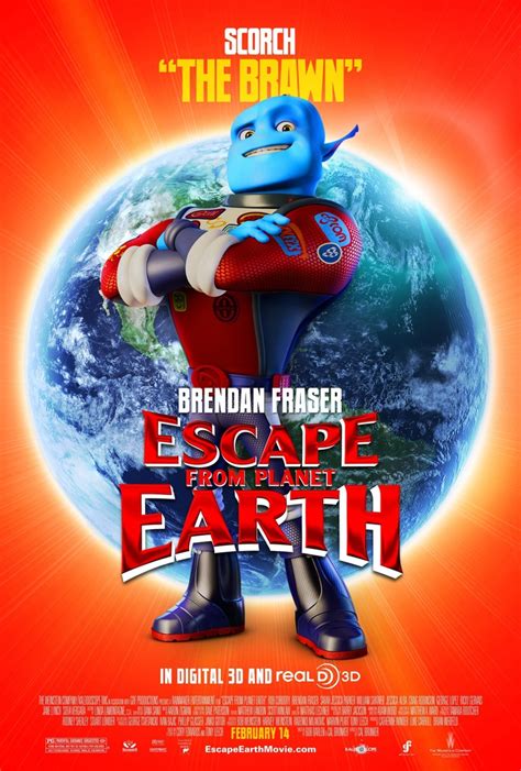 The Poster For The Animated Movie Escape From Earth