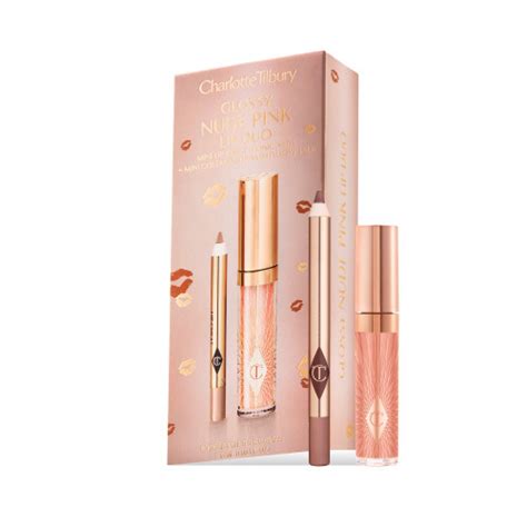 Набор для губ Charlotte Tilbury Glossy Nude Pink Lip Duo Iconic Nude
