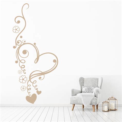 Heart Shaped Wall Sticker Love Heart Wall Decal Girls Bedroom Home Decor