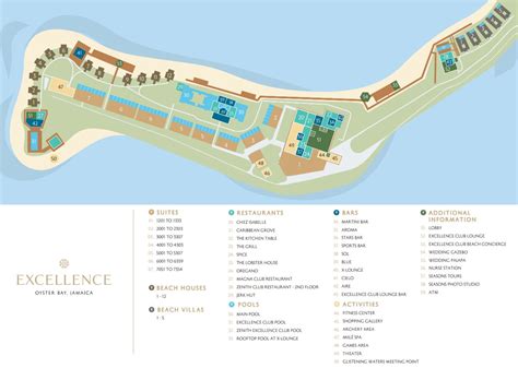 Resort Map | Excellence Oyster Bay | Montego Bay, Jamaica