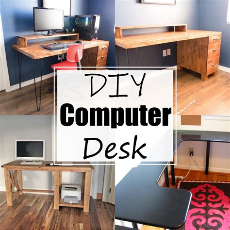 13 DIY Computer Desk Ideas For Workspace - All Sands