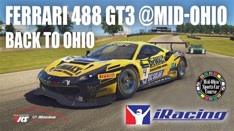 IRacing VRS GT Sprint Ferrari GT3 Mid Ohio YouTube