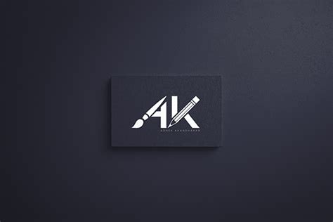 AK name logo on Behance