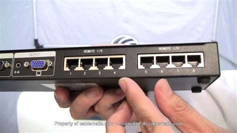 Extensor DYLINK De VGA Y Audio Por UTP Cat 5 LOCAL 8 Puertos