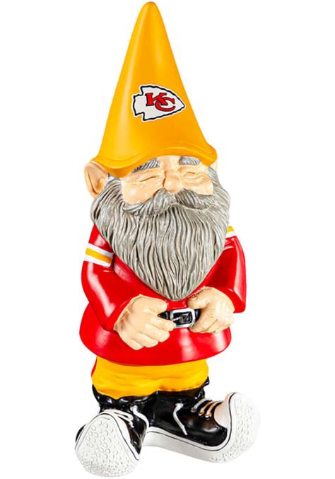 Kansas City Chiefs Garden Gnome Red