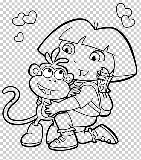 Baby Dora The Explorer Coloring Pages