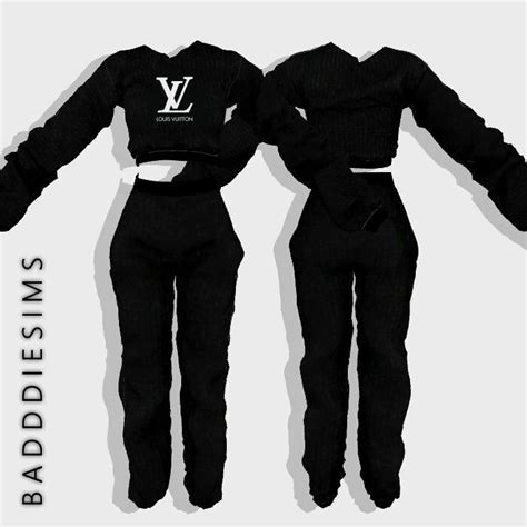 BADDDIESIMS LV HOODIE SET | Sims 4 teen, Sims 4 toddler, Sims 4 children