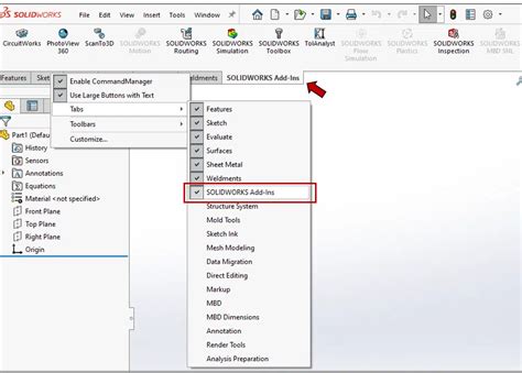 Solidworks How To Enable Or Disable Solidworks Add Ins