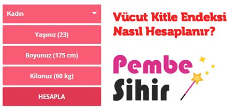 V Cut Kitle Endeksi Nas L Hesaplan R Pembe Sihir