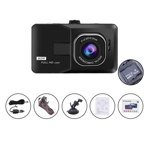 Dashcam Mobil 1080P Full HD 3 Inch Night Vision All In One Vehicle