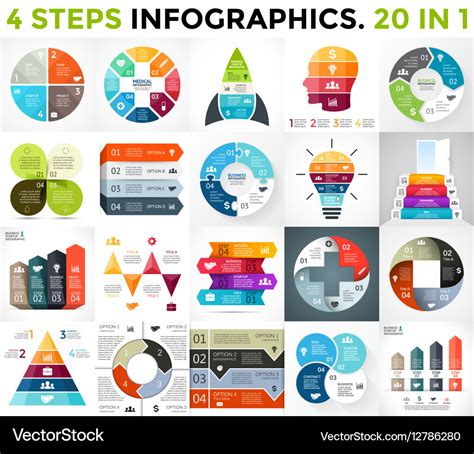 Best Infographics Set Business Diagrams Royalty Free Vector