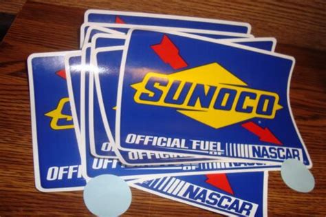 Ten Sunoco Fuel Logo Official Fuel Of Nascar Decals Bumper