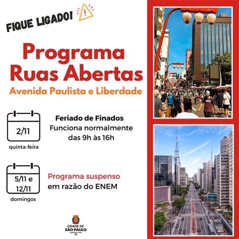 Programa Ruas Abertas confira a programação Subprefeitura Sé