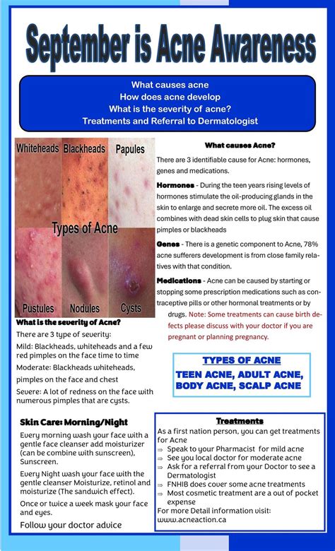 September Is Acne Awareness Month Ermineskin Cree Nation