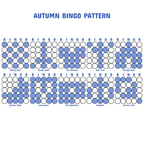 Bingo Pattern Examples 13 Free PDF Printables Descubra as emoções do