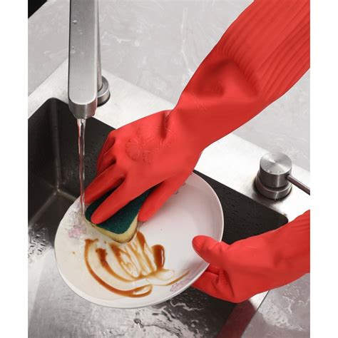 Korea Rubber Gloves Dishwashing Rubber Glove Natural Latex Pvc Sarung