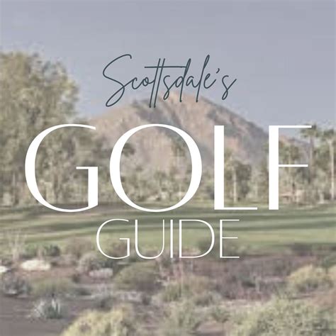 Scottsdale Golf Guide - The Scottsdale Living