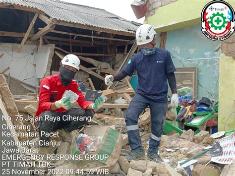 Selain Gempa Cianjur Erg Pt Timah Tbk Telah Belasan Tahun Berjibaku