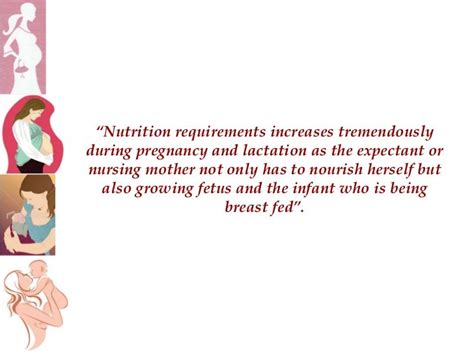 Nutrition During Pregnancy And Lactation