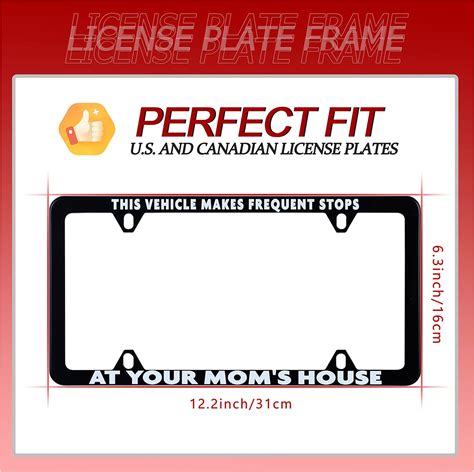 Buy Funny License Plate Frame This Vehicle Makes Frequent Stops At Your