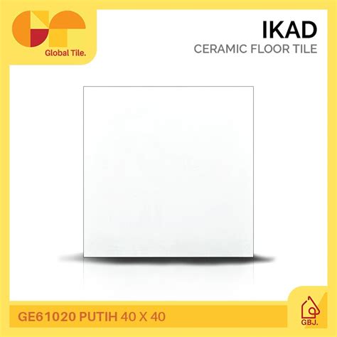 Jual Keramik Ikad 30 X 30 Ge61020 Putih Keramik Lantai Polos Semi