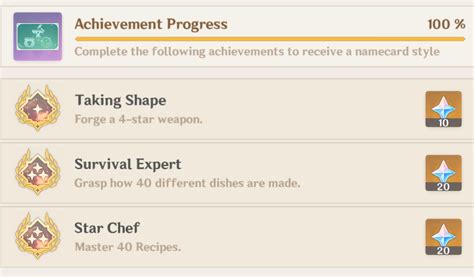 More Crafting Cooking Achievements Genshin Impact Hoyolab