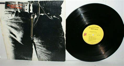 Rolling Stones Sticky Fingers Zip Sleeve Insert 1971 UK Vinyl LP