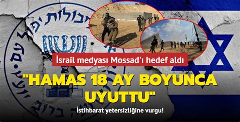 Srail Medyas Mossad Hedef Ald Hamas Ay Boyunca Uyuttu