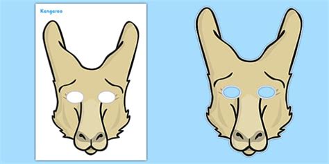 Kangaroo Role Play Masks Hecho Por Educadores Twinkl