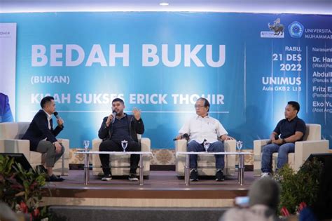 Pengamat Kisah Sukses Erick Thohir Menginspirasi Generasi Muda