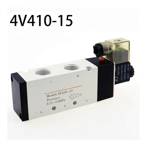 1 2 2 Position 5 Port Airtac Air Solenoid Valves 4V410 15 Pneumatic