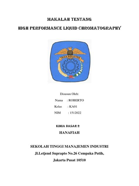 Pdf Makalah Hplc Kimdas Dokumen Tips