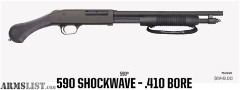 Armslist For Sale Mossberg 590 Shockwave 410 Gauge 14 375 Shotgun 50649