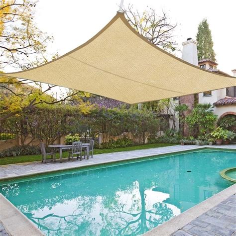 Tensile Sun Shade Sail Canopy Rectangle Patio Shade Sails