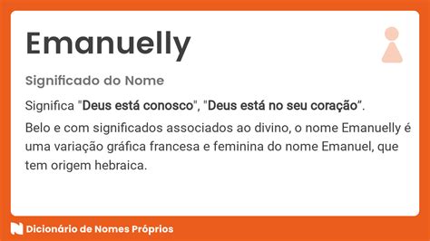 Qual O Significado Do Nome Emanuelly Librain