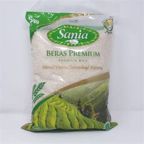 Jual SANIA BERAS PREMIUM 5 KG RICE PULEN PADI Shopee Indonesia