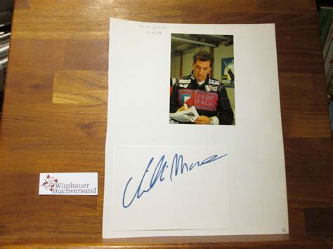 Original Autogramm Marco Spinelli Maurizio Salvadori Racing Driver